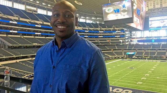 Cowboys chaplain Jonathan Evans.